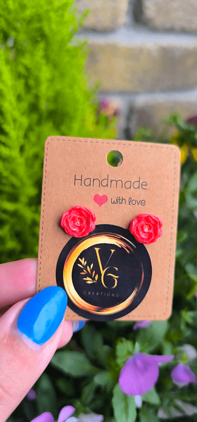Rosella Bloom Stud Earrings (small)